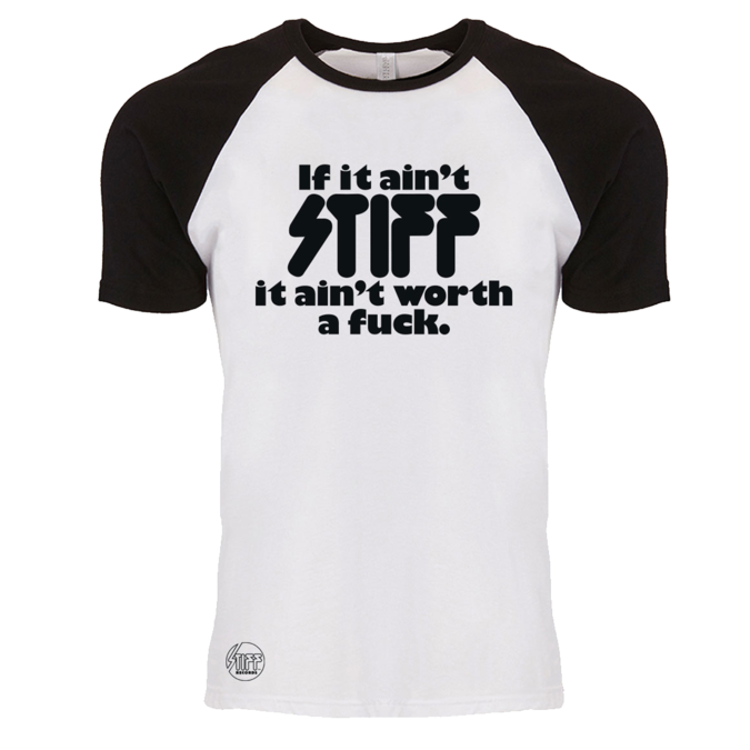 'If It Ain't Stiff...' Black & White Raglan T-Shirt