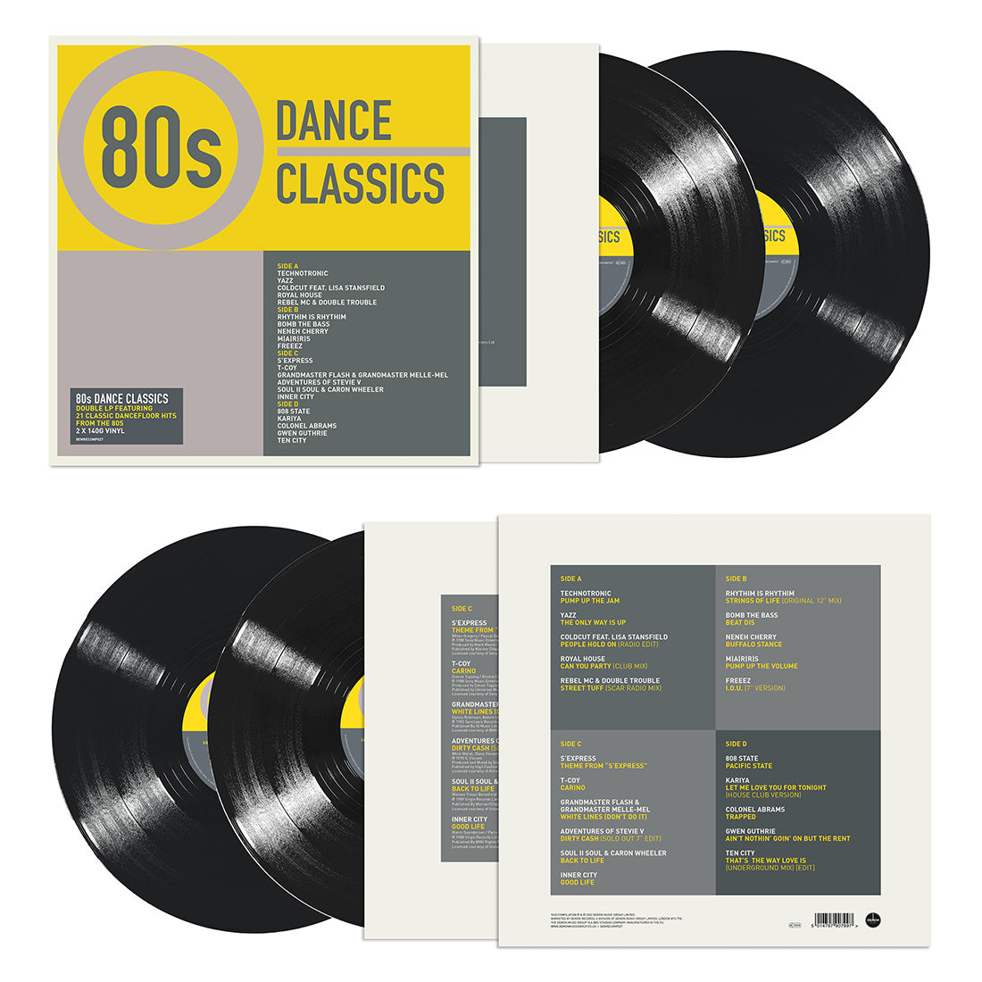 80s Dance Classics: Black Vinyl 2LP