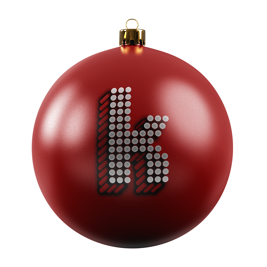 The Killers - "K" Red Christmas Ornament.