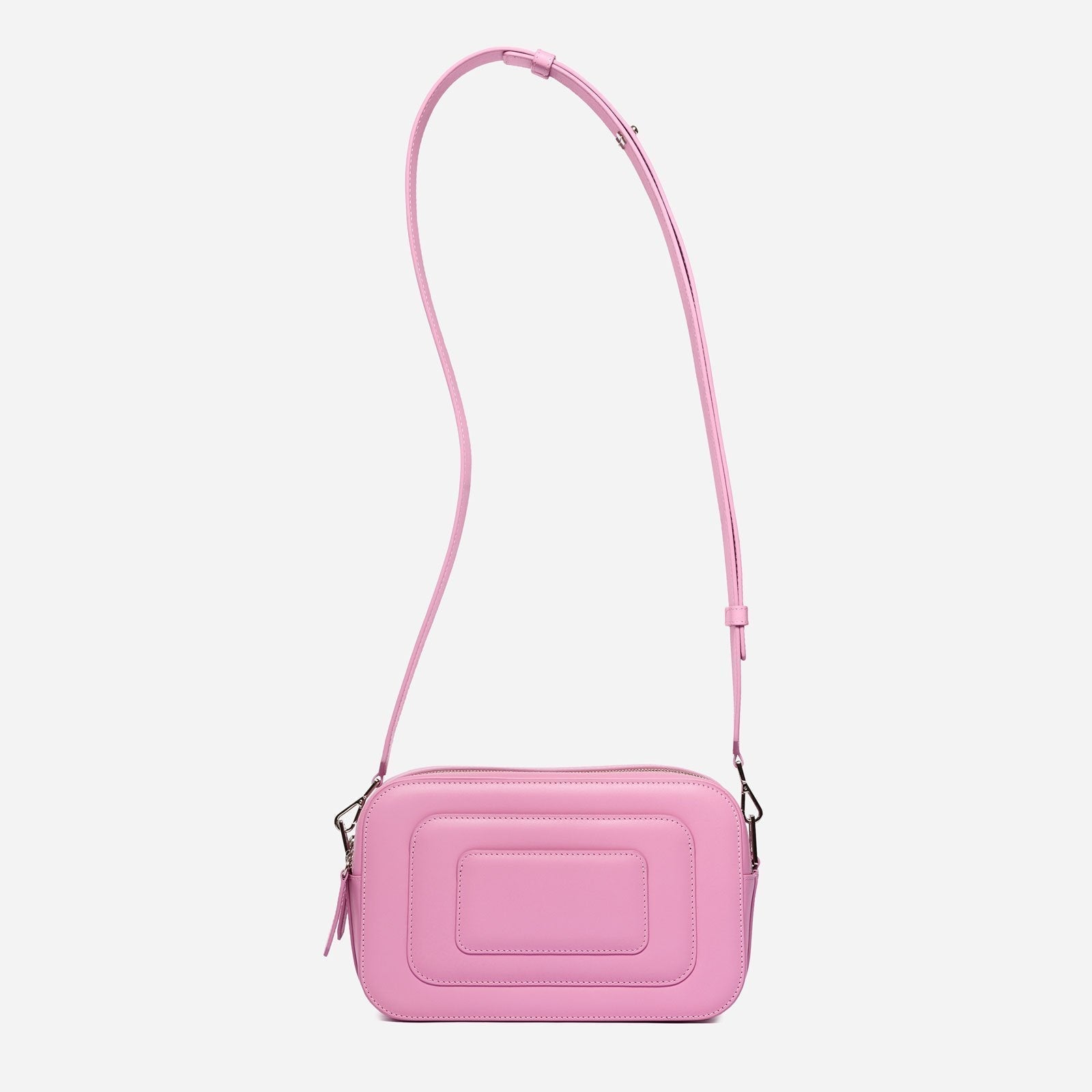 Pink bag, with some sort of stitching design